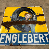 Plaque émaillée ancienne rare – Englebert