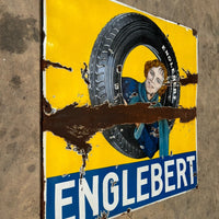 Plaque émaillée ancienne rare – Englebert