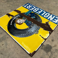 Plaque émaillée ancienne rare – Englebert