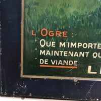Tôle ancienne LIEBIG « Marmiton » – vers 1910 – Très Rare