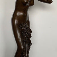 Sculpture en bronze à patine brune