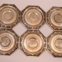 Service à thé argent porcelaine argent 1900