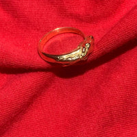 Magnifique bague en or jaune 18 carats