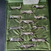 Coffret de 12 porte-couteaux animaux – Christofle Gallia (modèle Sandoz)