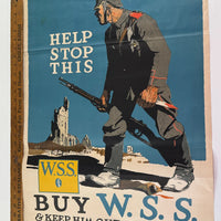 Affiche original propagande américaine Adolph Treidler Allemagne 1915