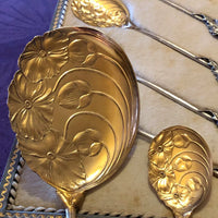 Superbe Service à Glace en argent massif