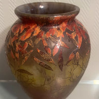 VASE DAUM NANCY ÉMAILLÉ
