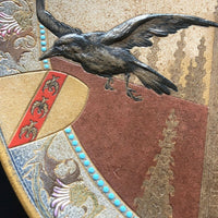 Rare grand plat grès émaillé Victor KREMER 1895