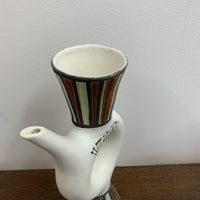 Grande bouteille Whisky céramique signée Roger Capron