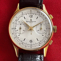 Montre Baume & Mercier chronographe en or 18K