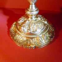 Calice catholique ciboire vermeil argent style Louis XV