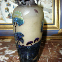 Vase Muller fluogravures art nouveau