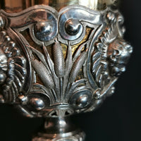 Ancien calice en argent massif et vermeil