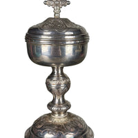 Ciboire en argent massif du XIXe siècle