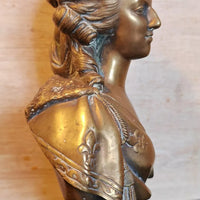 Ancien buste en bronze reine Marie Antoinette
