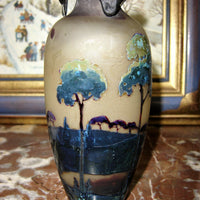 Vase Muller fluogravures art nouveau