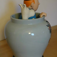 Rare set complet Potiche Tintin Lotus Bleu moulinsart 2011