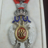 Médaille décoration Ordre Aigle Blanc Serbie