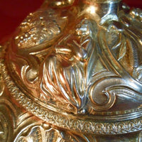 Calice catholique ciboire vermeil argent style Louis XV
