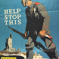 Affiche original propagande américaine Adolph Treidler Allemagne 1915