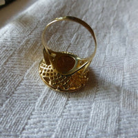 BAGUE OR JAUNE 18 CARATS PIÈCE OR 20 FRS MARIANNE