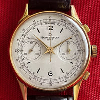 Montre Baume & Mercier chronographe en or 18K