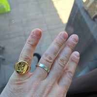 Chevalière or 18 carats Lion des Flandres
