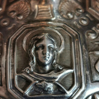 Ancien calice en argent massif et vermeil