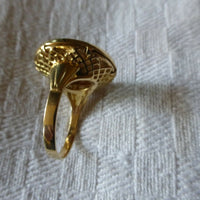 BAGUE OR JAUNE 18 CARATS PIÈCE OR 20 FRS MARIANNE