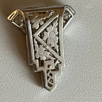 Broche clip Art Déco en diamants – 2,40 ct