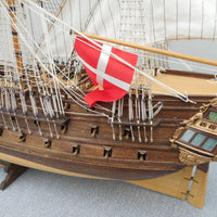 GRANDE MAQUETTE DE BATEAU "VOILIER EPOQUE 1970-1980 EN BOIS