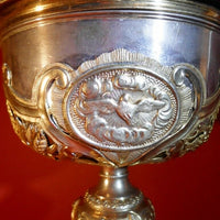 Calice catholique ciboire vermeil argent style Louis XV