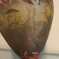 VASE DAUM NANCY ÉMAILLÉ