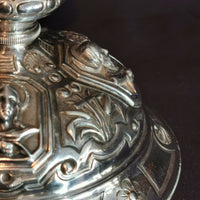 Ancien calice en argent massif et vermeil