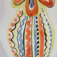 Ancien vase de Capron décor de personnage
