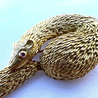 MAGNIFIQUE BROCHE FRANÇAISE EN OR 18 CARATS