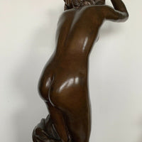 Sculpture en bronze à patine brune