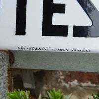 Ancienne Plaque émaillée Chambre syndicale des mines de fer Art France luynes 1