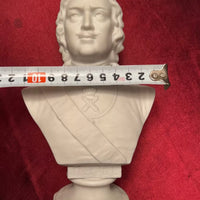 Statuette buste de Pierre Ier biscuit Empire russe