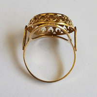 BAGUE EN OR PIÈCE OR 2 PESOS 1945