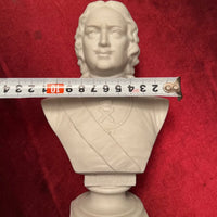 Statuette buste de Pierre Ier biscuit Empire russe