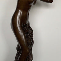 Sculpture en bronze à patine brune