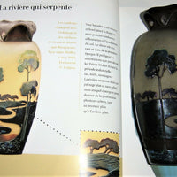 Vase Muller fluogravures art nouveau