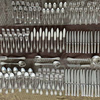 MENAGERE EN METAL ARGENTE CHRISTOFLE MODELE MALMAISON