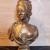 Ancien buste en bronze reine Marie Antoinette