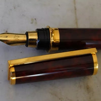 GRAND STYLO PLUME S.T. DUPONT MONTPARNASSE XL OR 18K