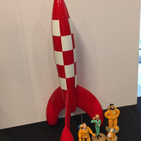 Superbe ensemble Fusée Tintin Moulinsart