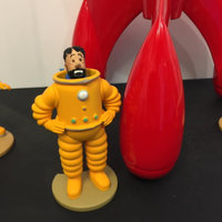 Superbe ensemble Fusée Tintin Moulinsart