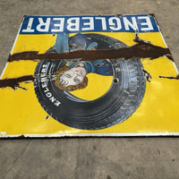 Plaque émaillée ancienne rare – Englebert