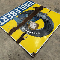 Plaque émaillée ancienne rare – Englebert